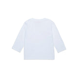 Diesel Kids T-shirt Maniche Lunghe Bianca con Logo per Neonati (retro)