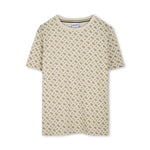 Boss Kids T-shirt Beige con Stampa per Bambini