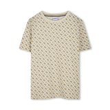 Boss Kids T-shirt Beige con Stampa per Bambini