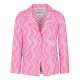 Pinko Kids Giacca Rosa Effetto Moiré 