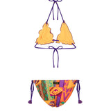F**K Kids Costume a Triangolo Fantasia per Bambine