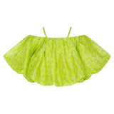 Pinko Kids Top Lime con Logo All-over (fronte)
