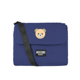 Moschino Kids Borsa Mamma Nera Teddy Bear con Fasciatoio per Neonati