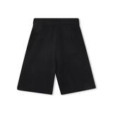 Boss Kids Bermuda Nero con Micro Logo per Bambini (retro)