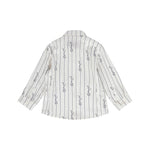 Cesare Paciotti Camicia Beige a Righe per Neonati