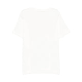 Elisabetta Franchi La Mia Bambina T-shirt Avorio con Logo Ricamato per Bambine