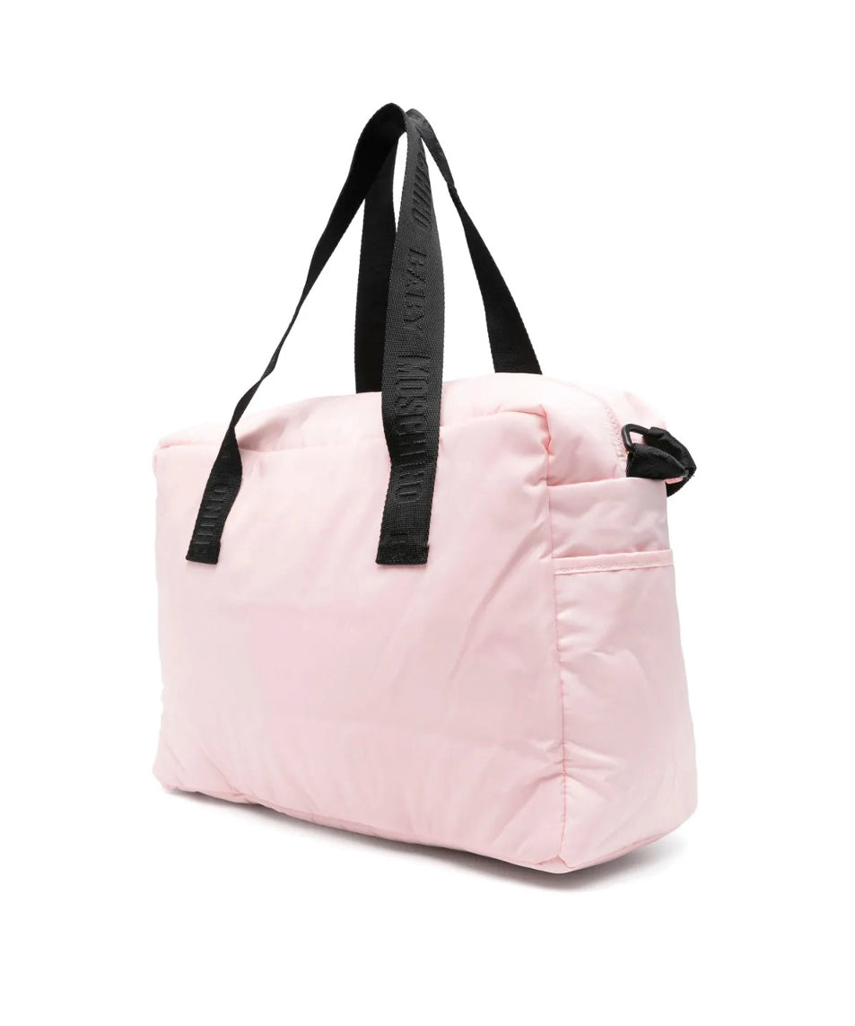 Moschino Kids Borsa Mamma Rosa con Teddy