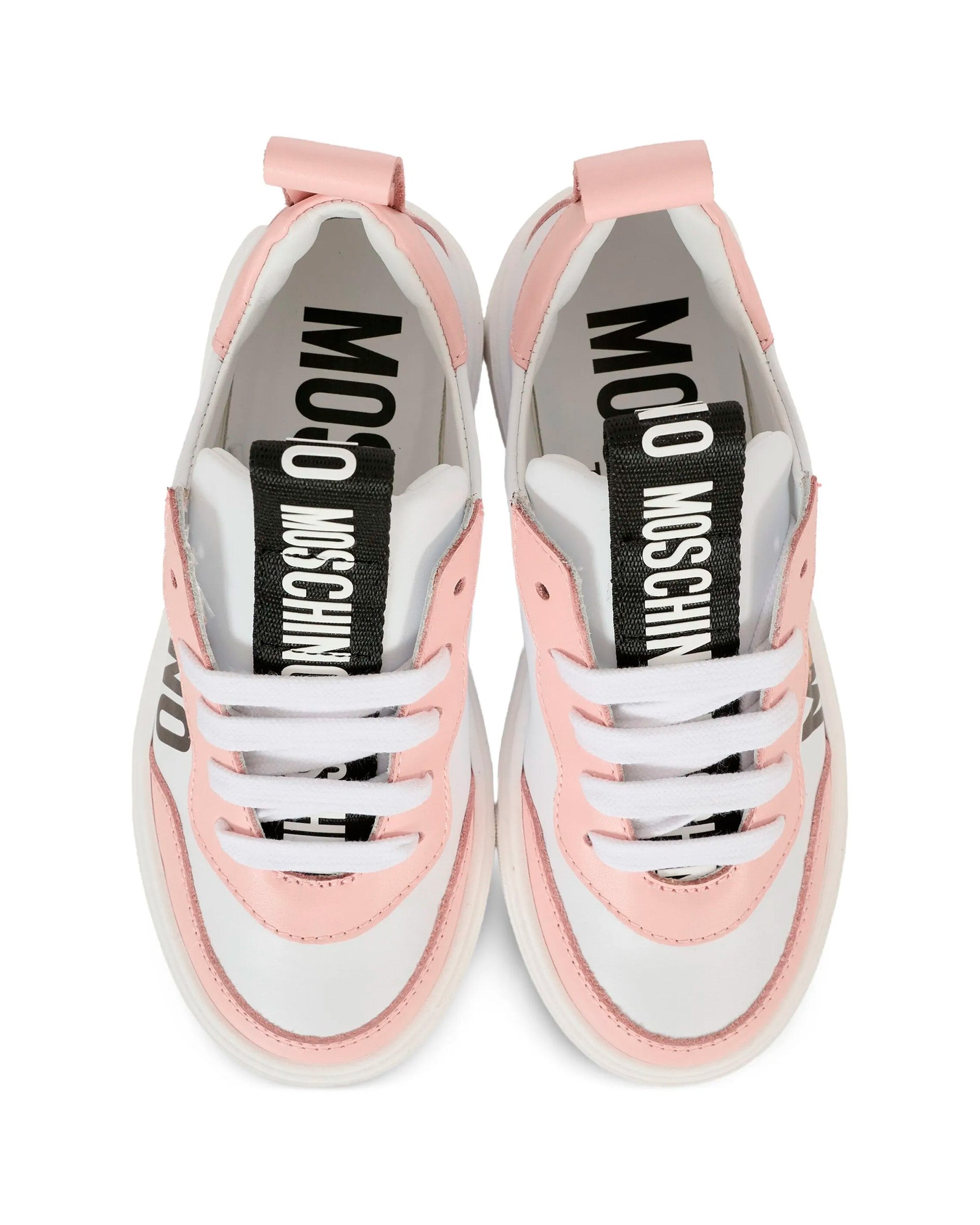 Moschino Kids Scarpette con Logo Laterale per Bambine