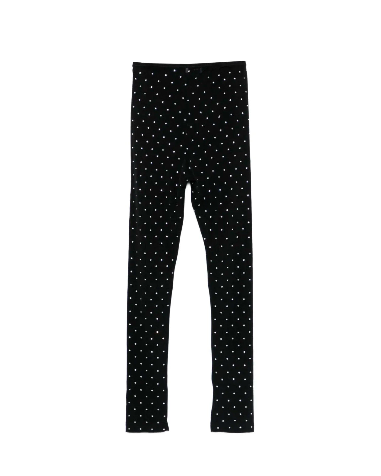 Pinko Kids Leggings Nero con Strass per Bambine