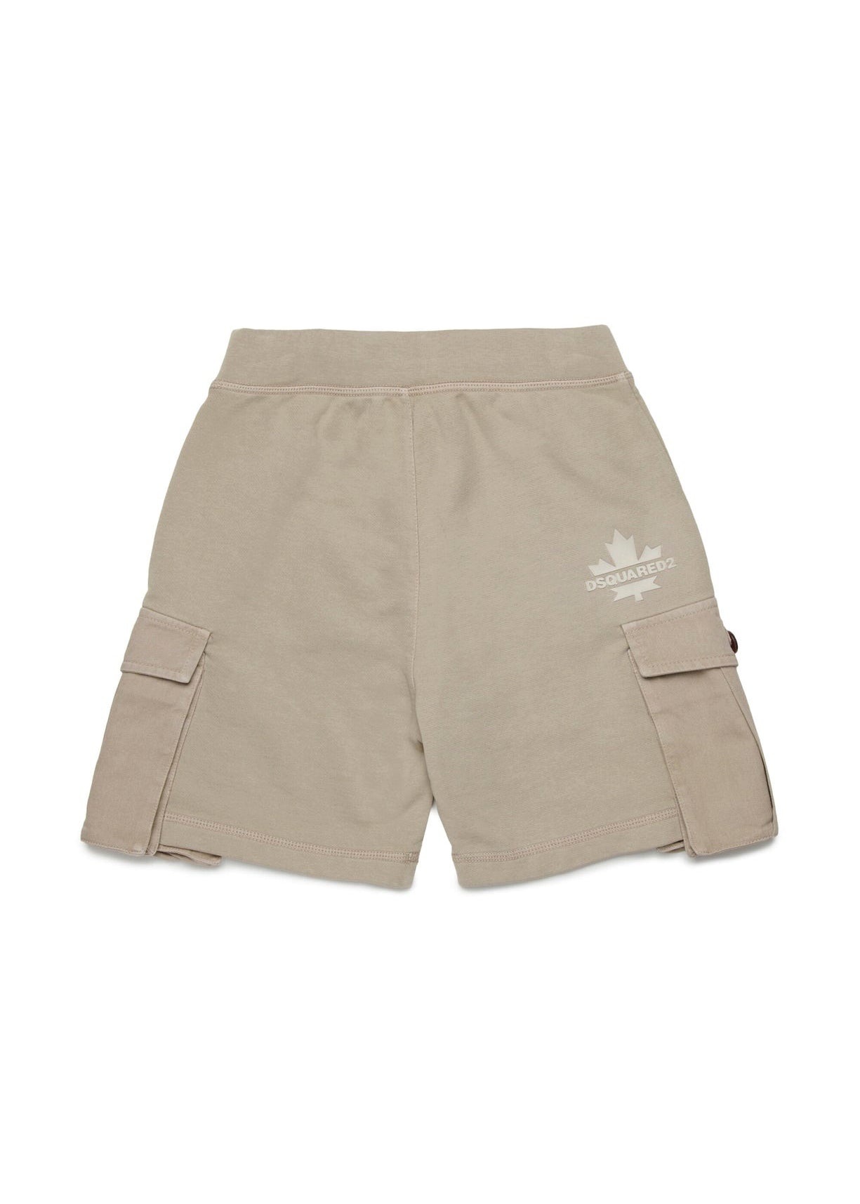 Dsquared2 Kids Bermuda Beige con Tasconi per Bambini