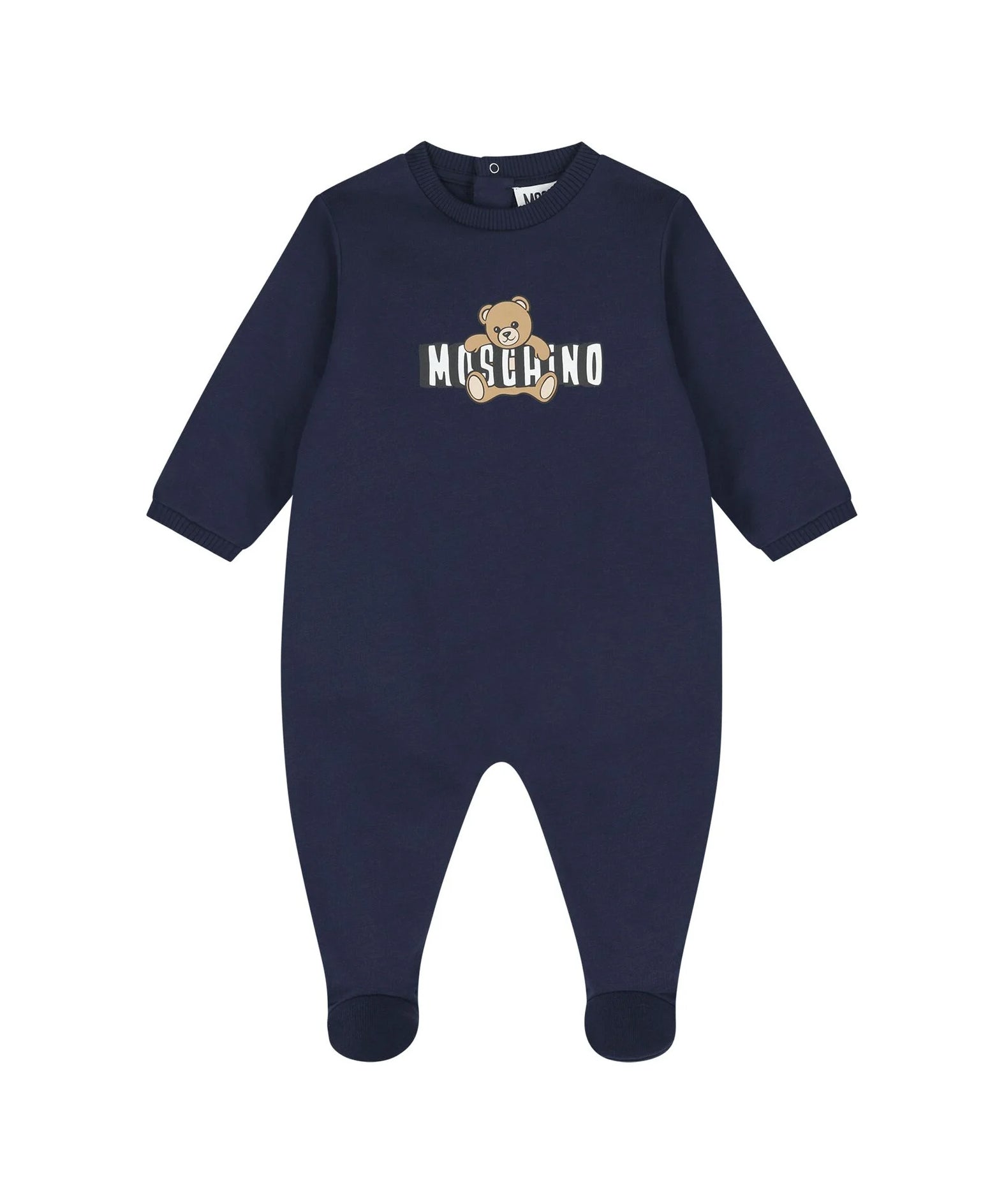 Moschino Kids Tutina con Stampa Logo Teddy Bear per Neonati