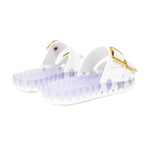 Sensi Kids Flamingo Sandalo Bianco Doppia Fascia per Bambini (retro)