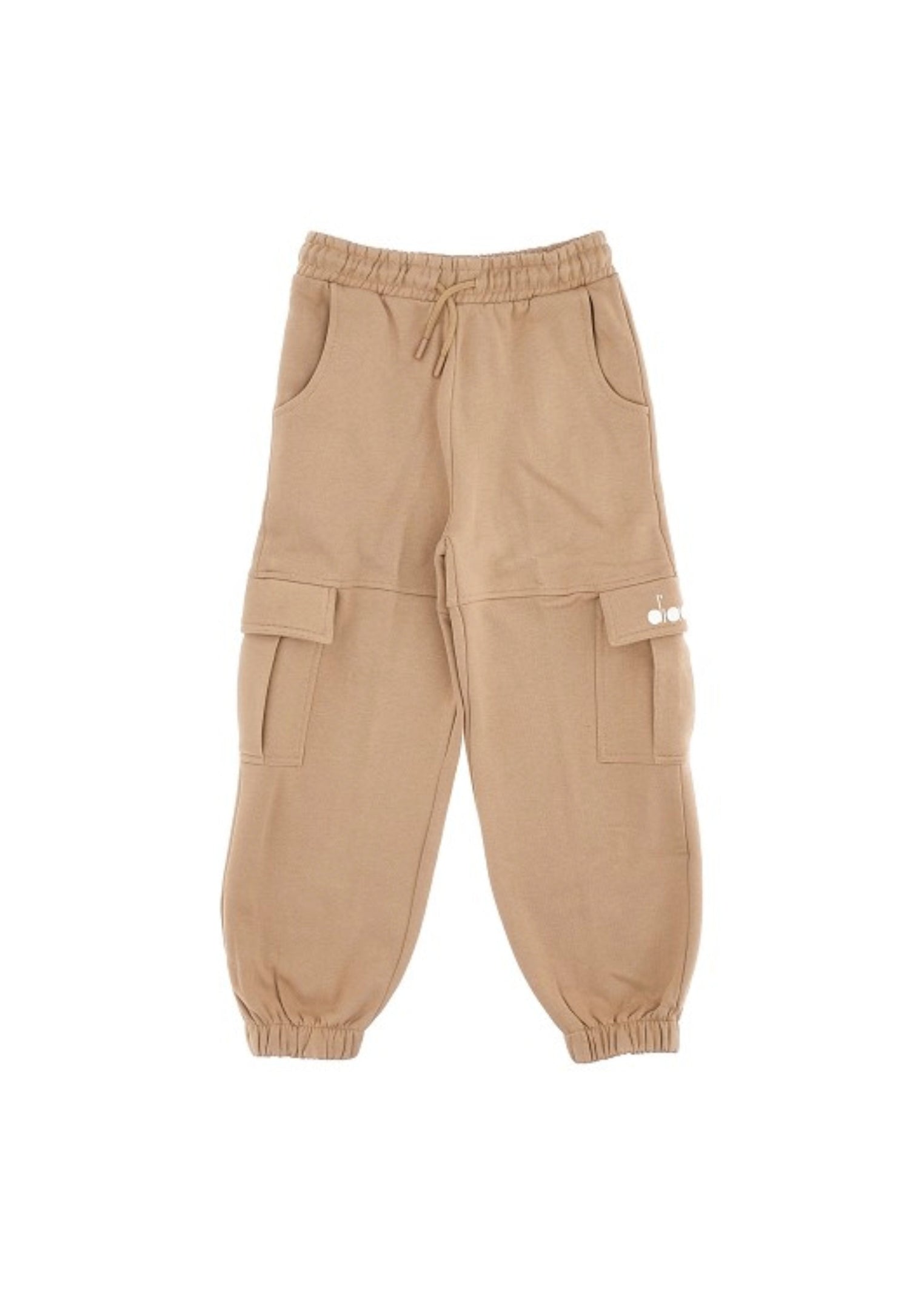 Diadora Kids Pantaloni Cargo in Felpa Beige per Bambine