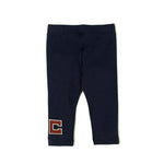 Elisabetta Franchi La Mia Bambina Leggings Neri con Logo per Neonate