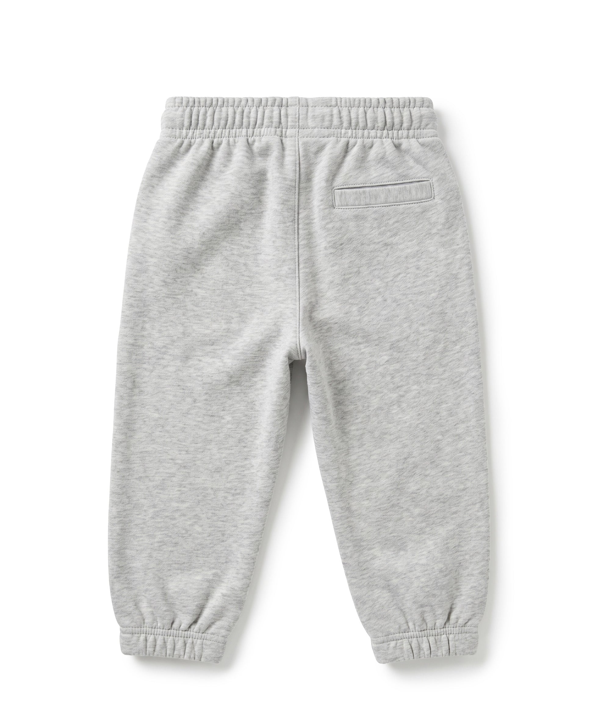 Palm Angels Kids Pantalone Grigio Melange con Stampa Logo per Neonati