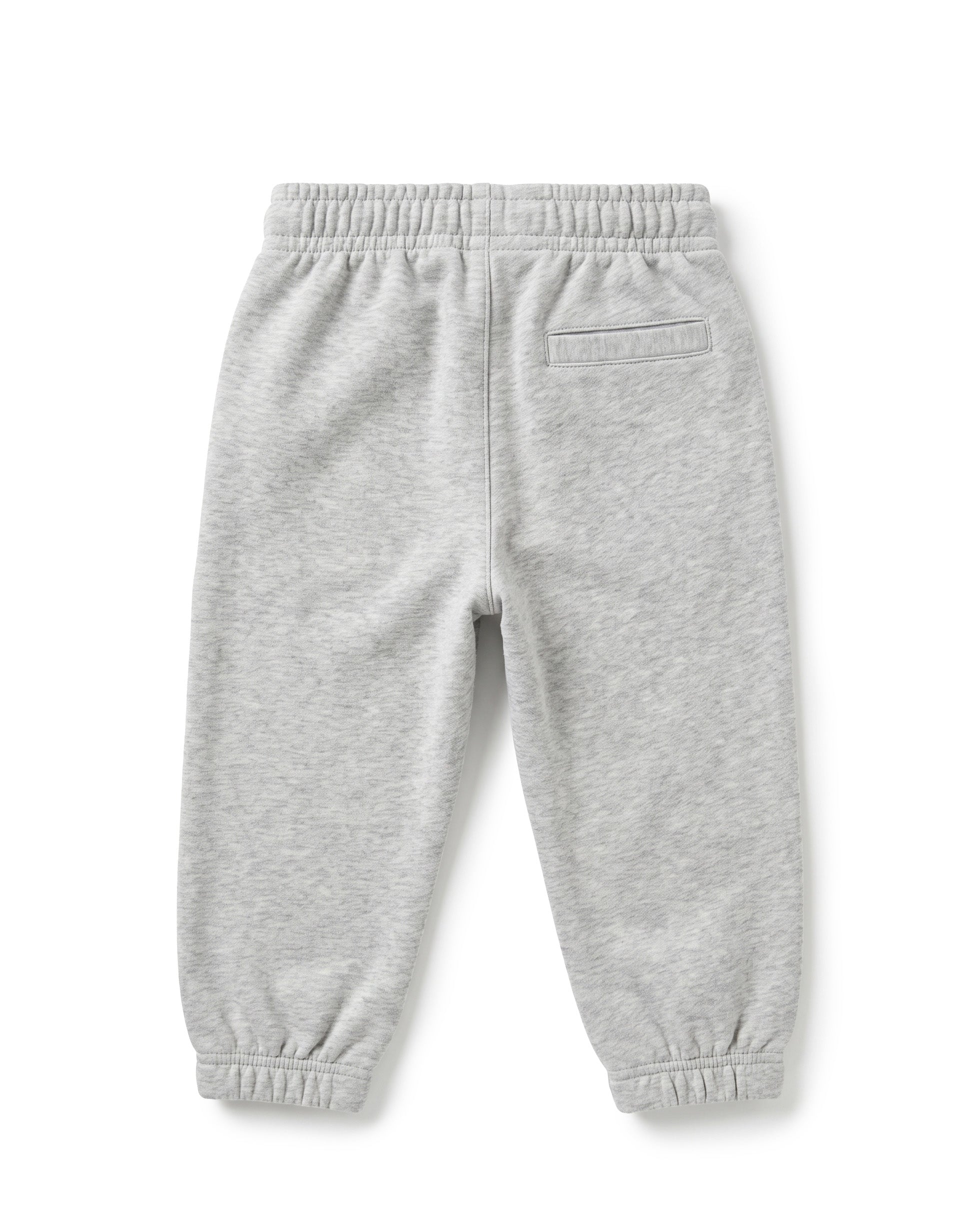 Palm Angels Kids Pantalone Grigio Melange con Stampa Logo per Neonati
