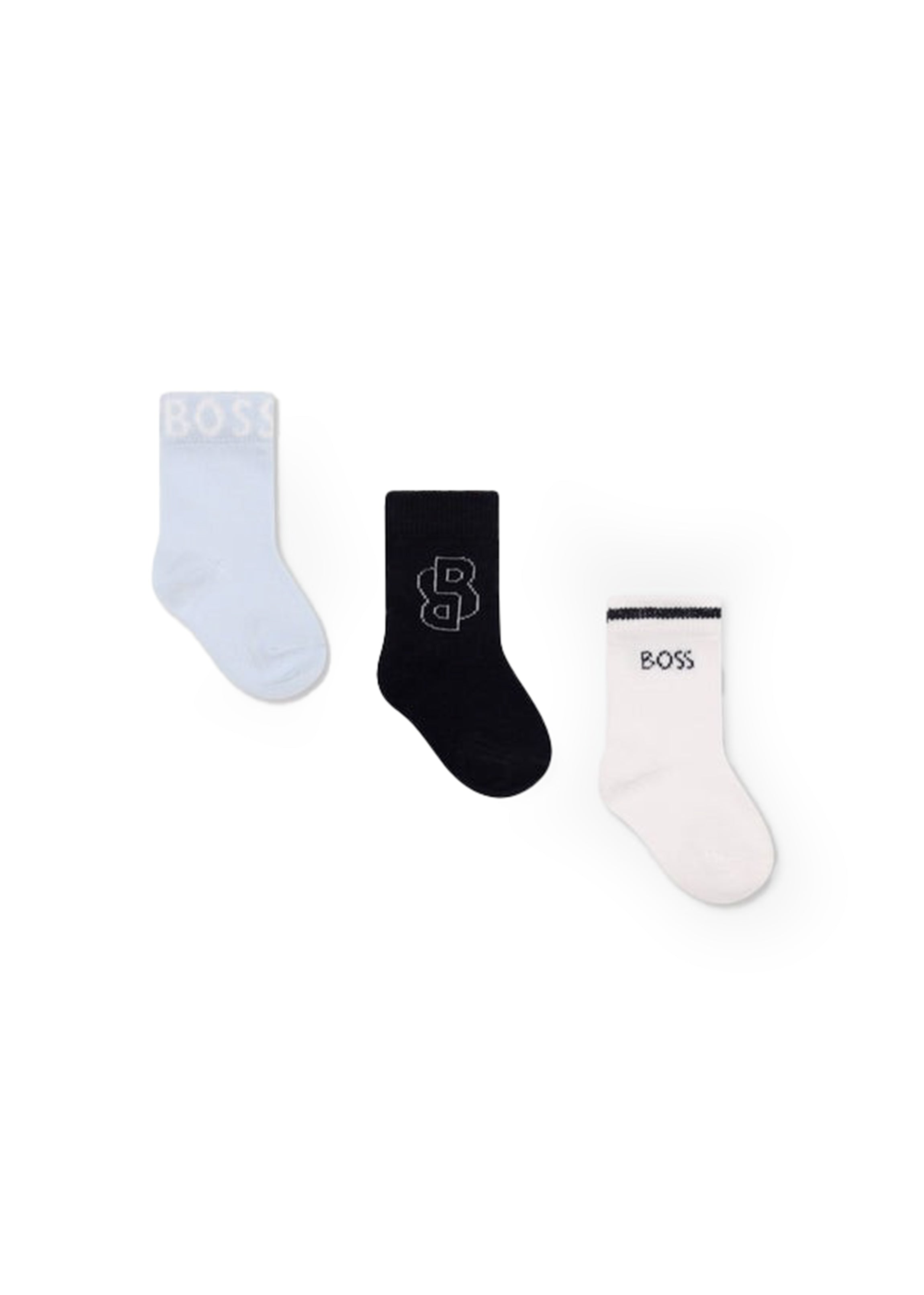 Boss Kids Set Calzini Celeste/Bianco/Navy per Neonati