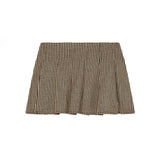 Patrizia Pepe Beige Checked Skirt for Girls
