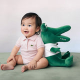 Lacoste Kids Body Rosa con Collo Smerlato per Neonate