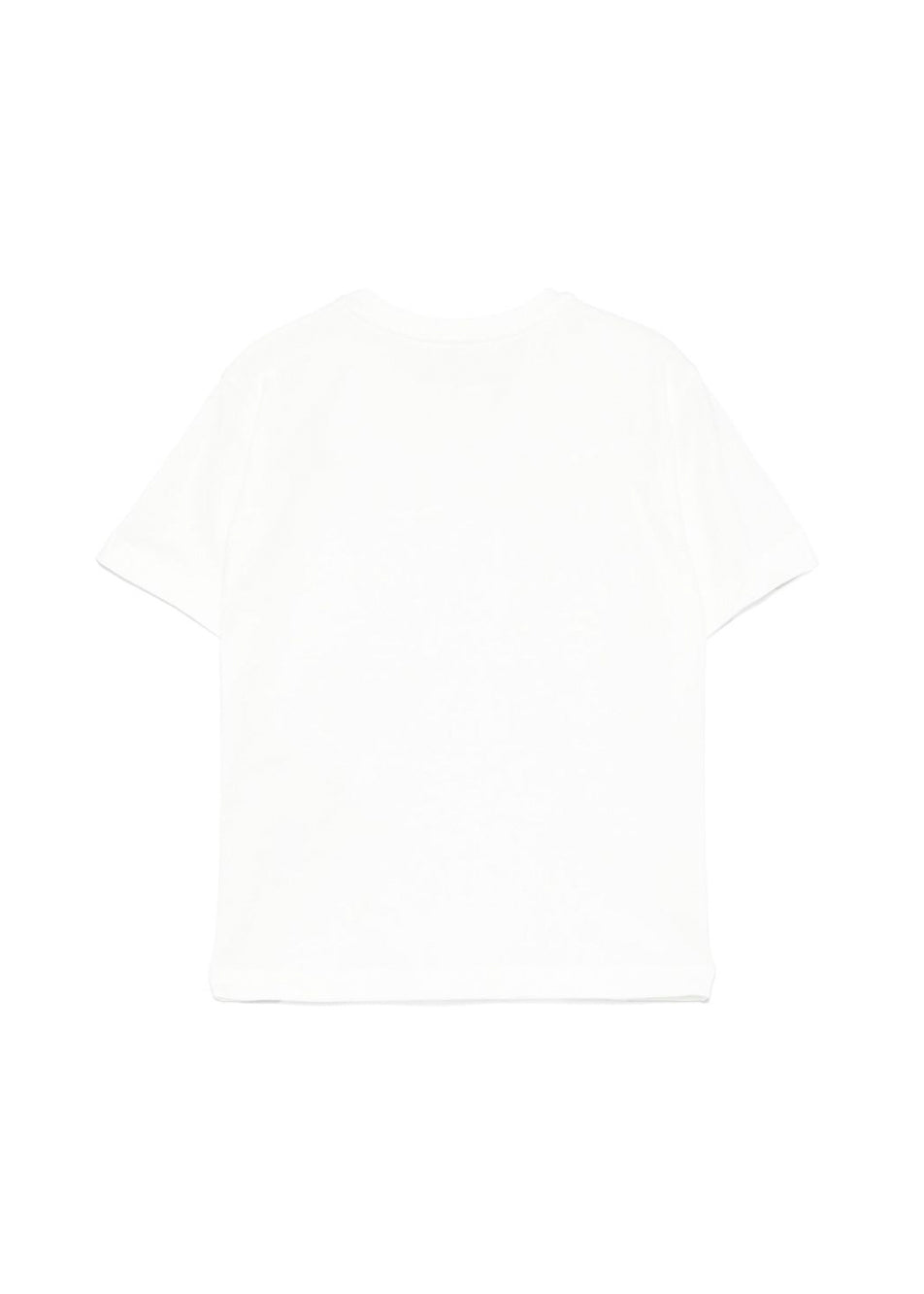 Elisabetta Franchi La Mia Bambina T-shirt Panna con Logo per Bambine