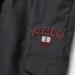 Iceberg Kids Pantaloni Cargo Piombo per Bambini (dettaglio)