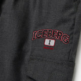 Iceberg Kids Pantaloni Cargo Piombo per Bambini (dettaglio)