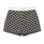 Elisabetta Franchi La Mia Bambina Bermuda Nero e Milk All-Over per Neonate