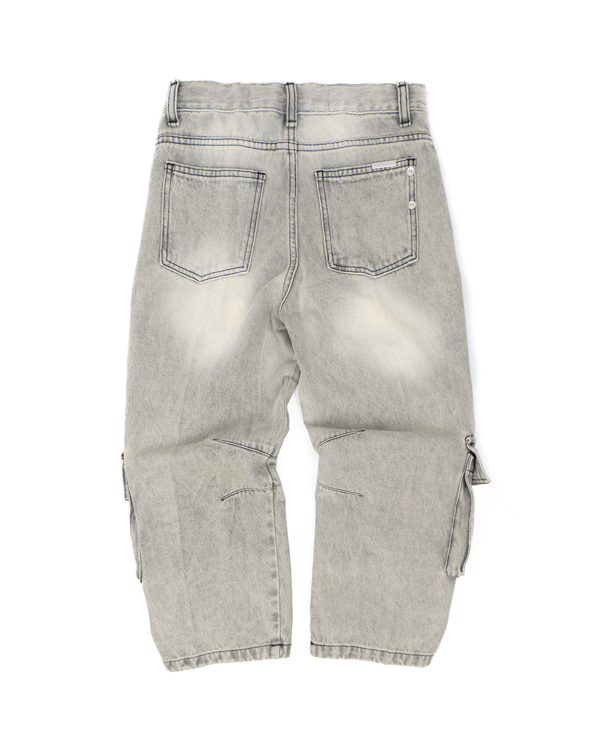 Yes London Kids Denim Cargo Grigio Stone Wash per Bambini