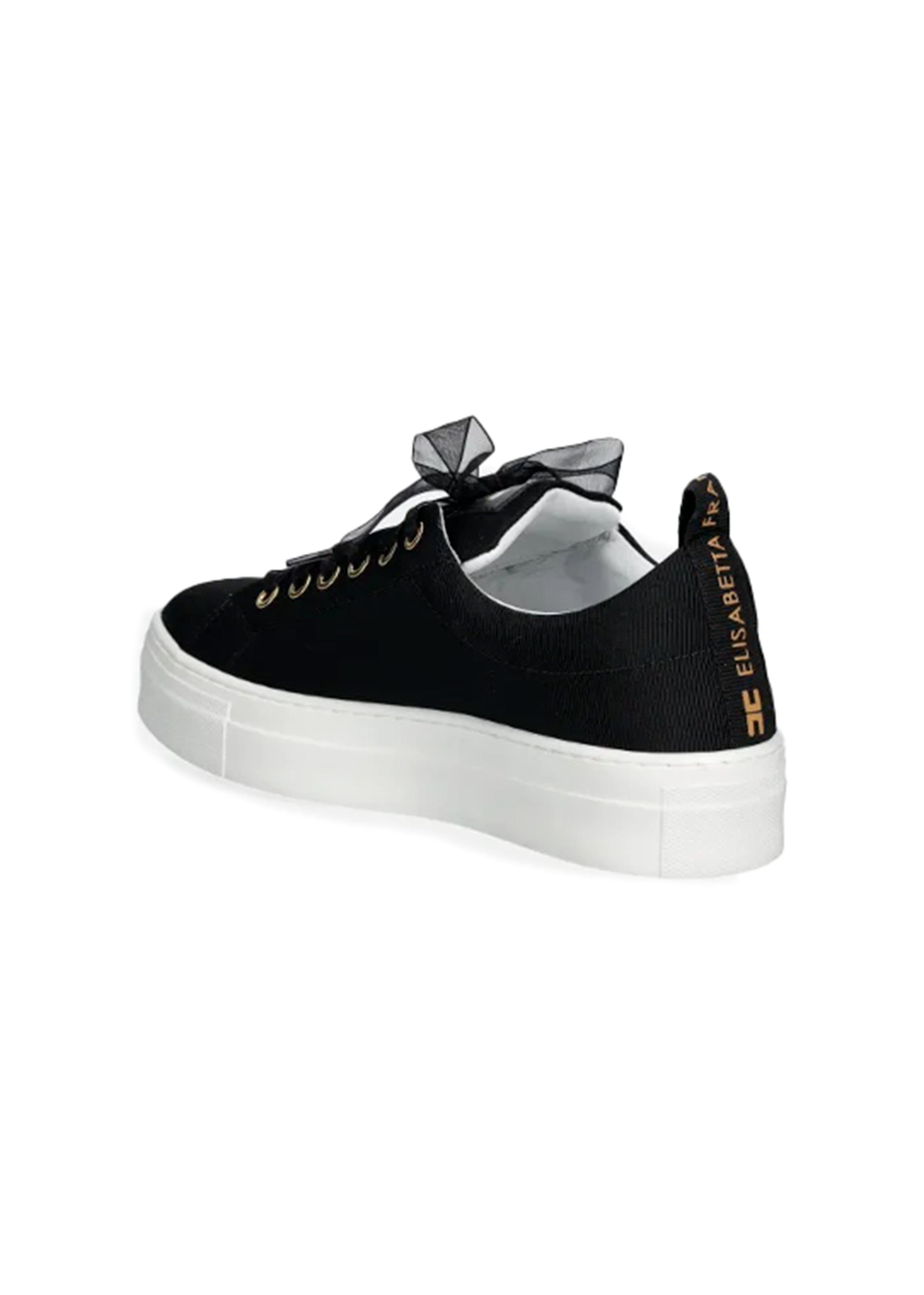 Elisabetta Franchi La Mia Bambina Sneakers Nero con Logo per Bambine