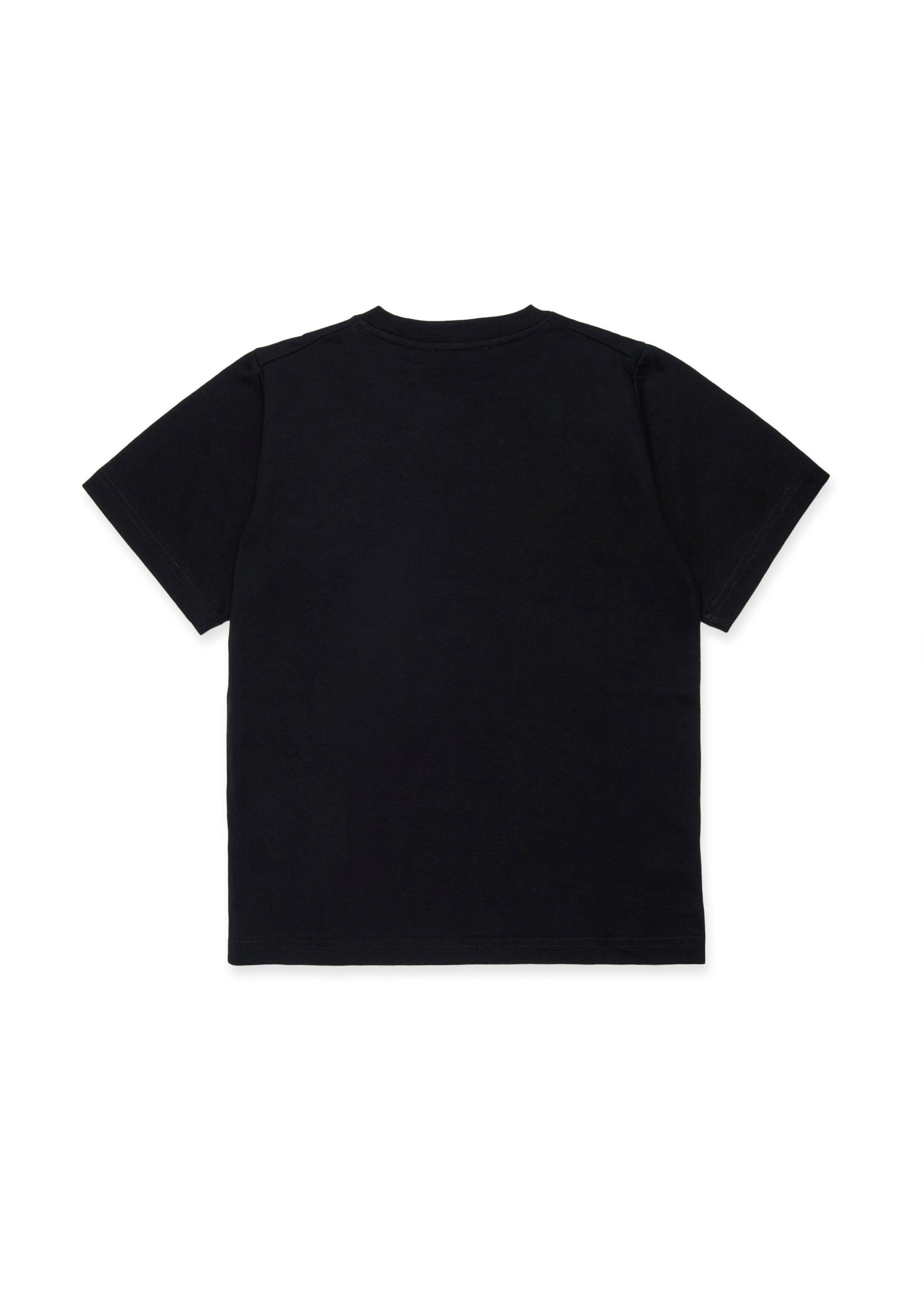 Dsquared2 Kids T-shirt Nera con Patch Bear per Bambini