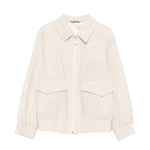 Eleventy Kids Giubbino Beige in Lino per Bambini