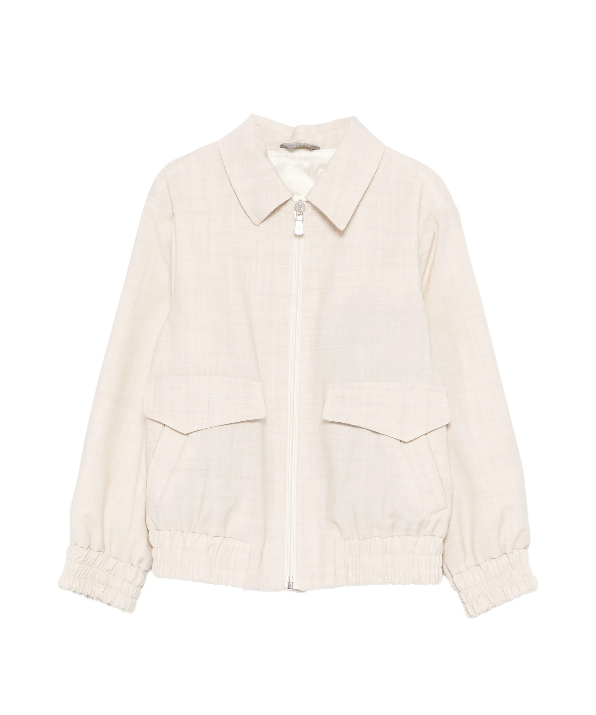 Eleventy Kids Giubbino Beige in Lino per Bambini