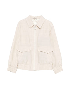 Eleventy Kids Giubbino Beige in Lino per Bambini