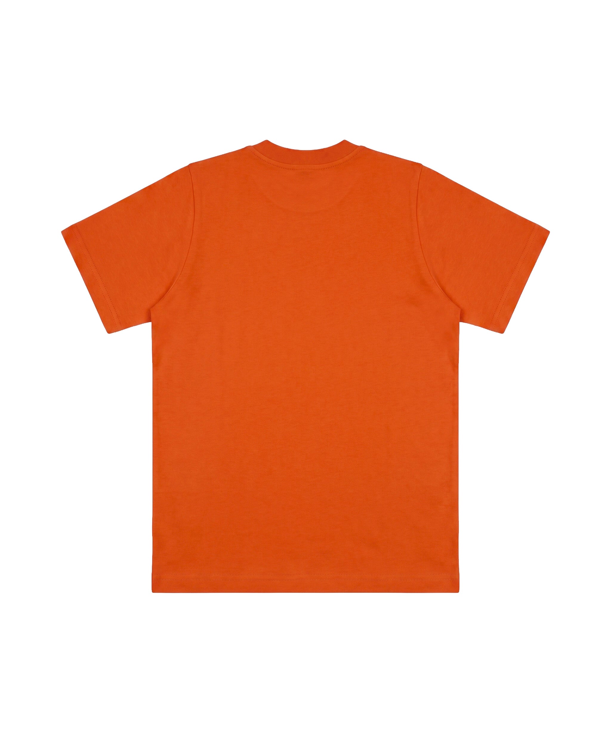 Dsquared2 Kids T-Shirt Arancione in Cotone con Foglia d'Acero e Logo per Bambini