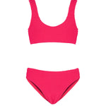 EffeK Costume Bikini a Fascia Fucsia per Bambine