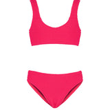 EffeK Costume Bikini a Fascia Fucsia per Bambine