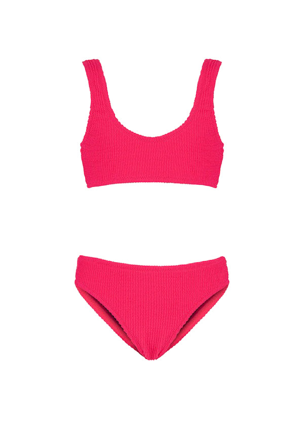 EffeK Costume Bikini a Fascia Fucsia per Bambine