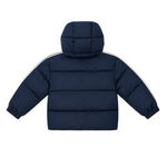 Palm Angels Kids Giubbino Blu con Logo per Neonati