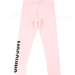 Moschino Kids Leggings Rosa con Logo per Bambine (retro)