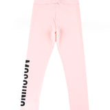 Moschino Kids Leggings Rosa con Logo per Bambine (retro)