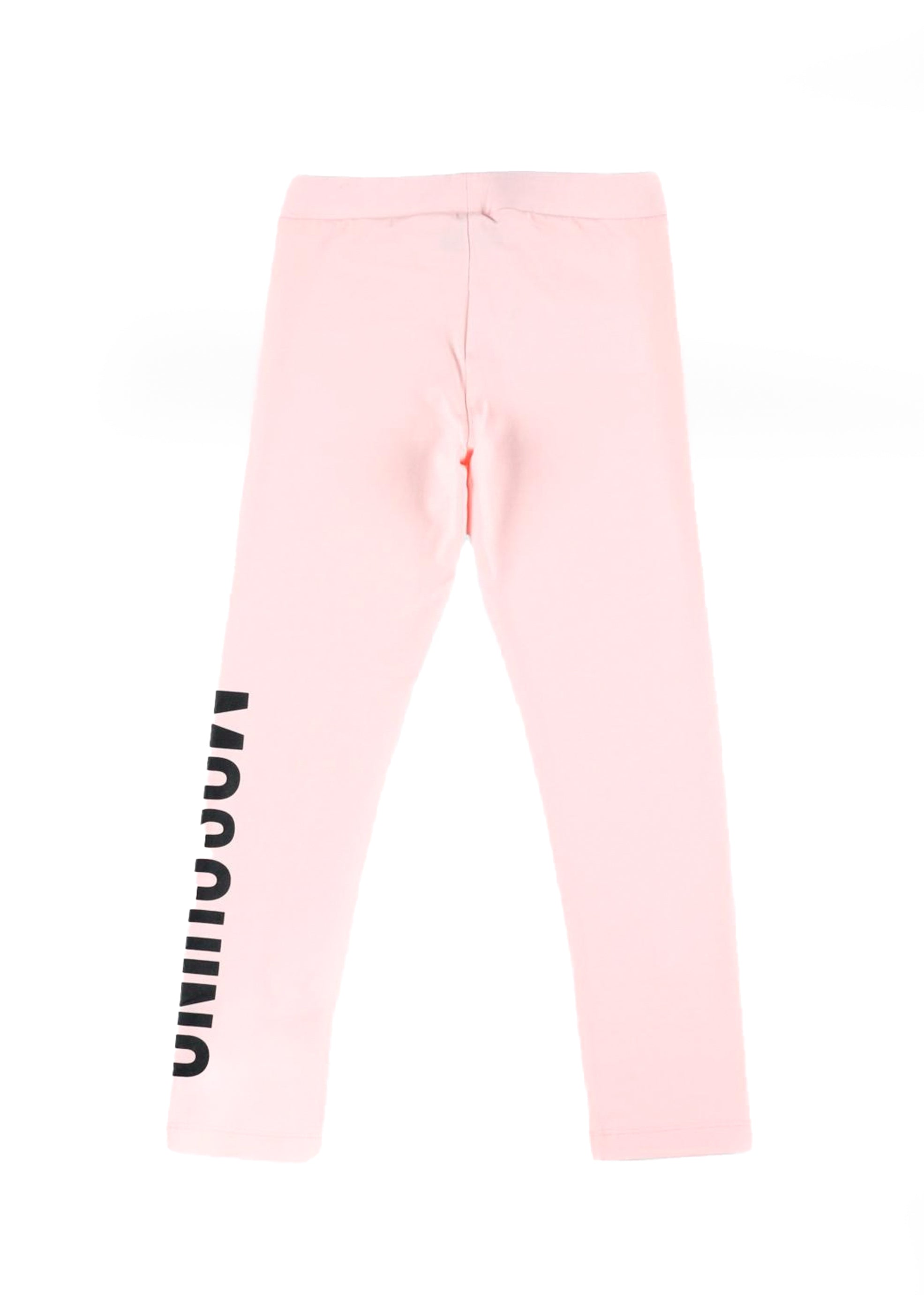 Moschino Kids Leggings Rosa con Logo per Bambine (retro)
