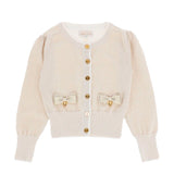 Angel's Face Cardigan Oro per Bambine 