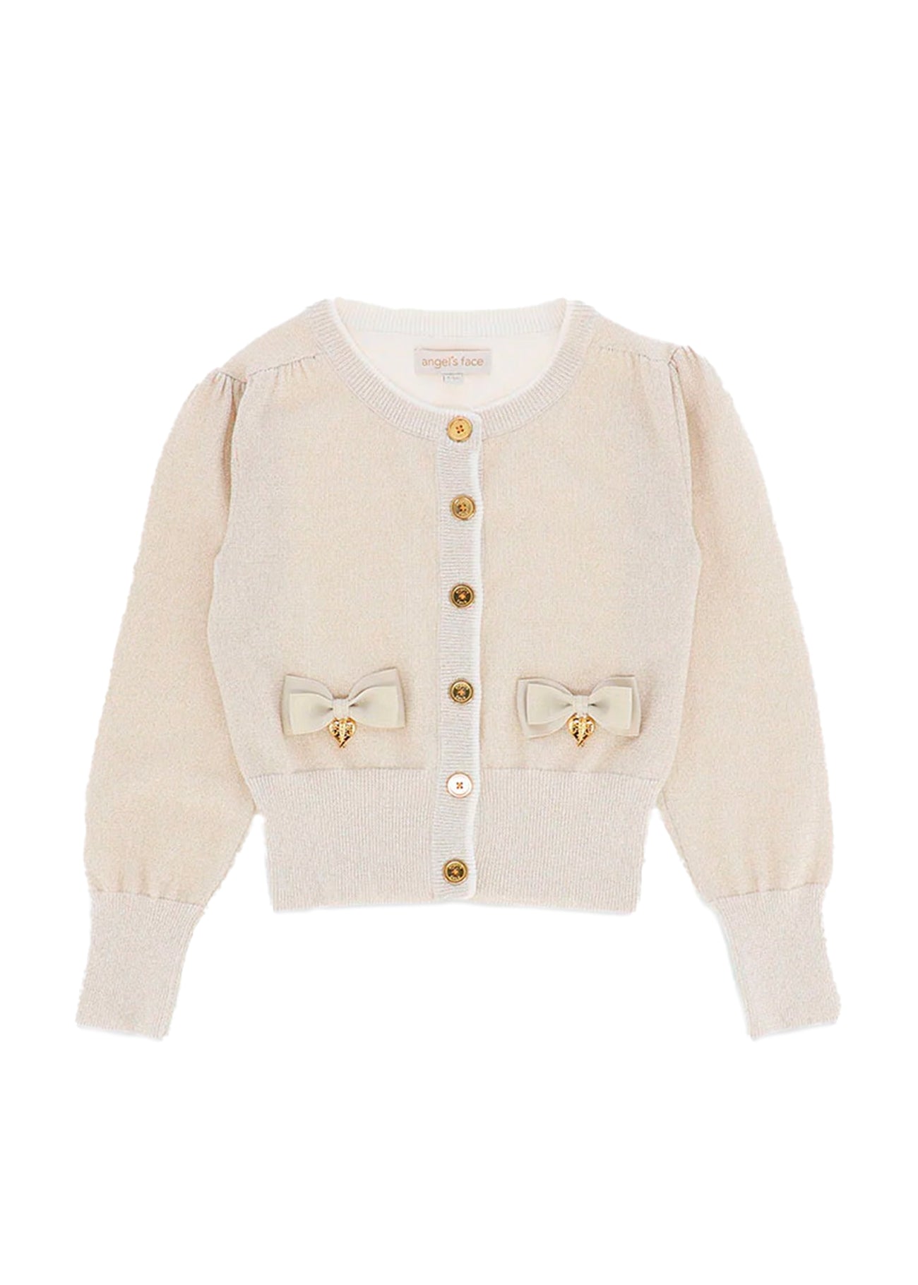 Angel's Face Cardigan Oro per Bambine 