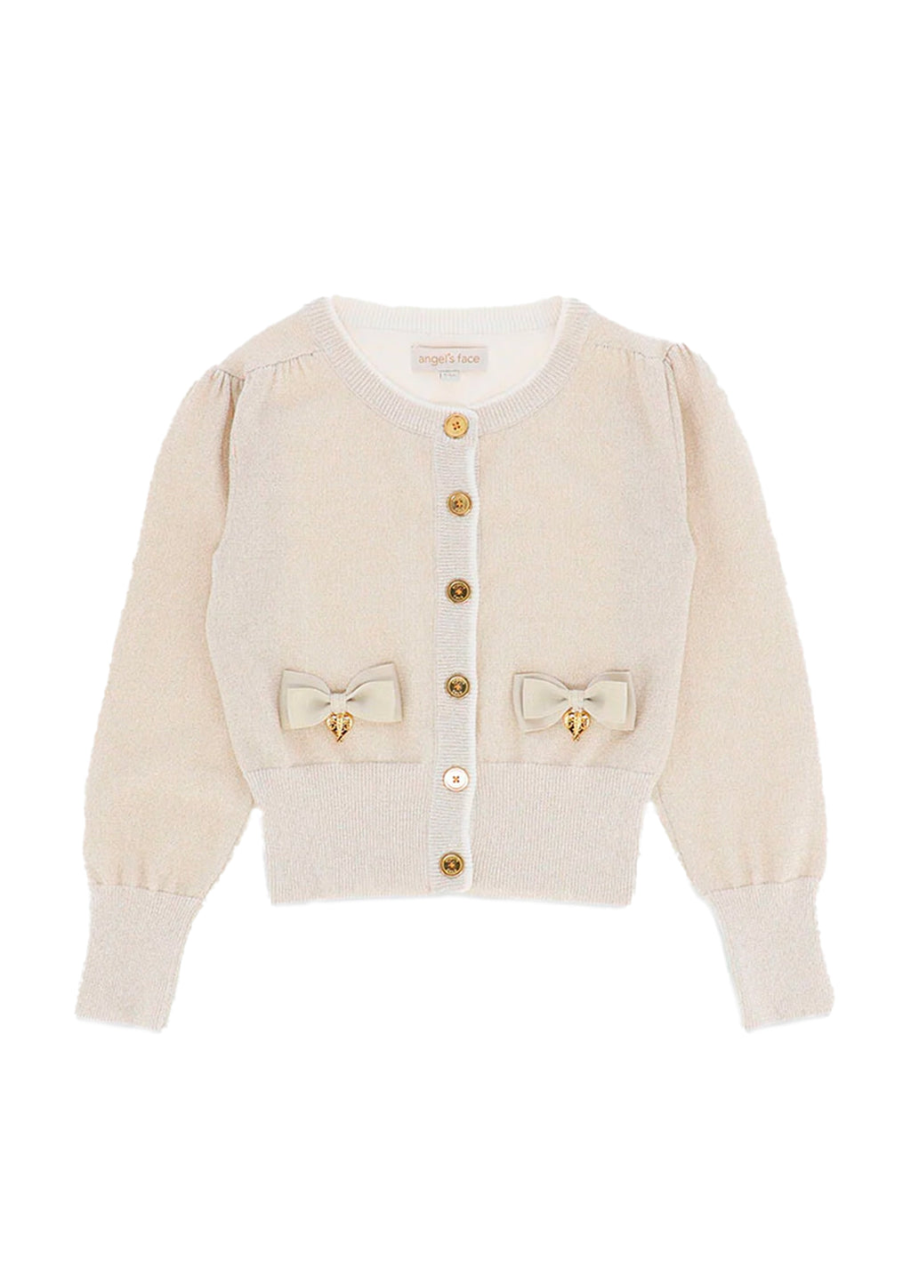 Angel's Face Cardigan Oro per Bambine 