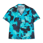 MSGM Kids Camicia Turchese Tie Dye per Bambini