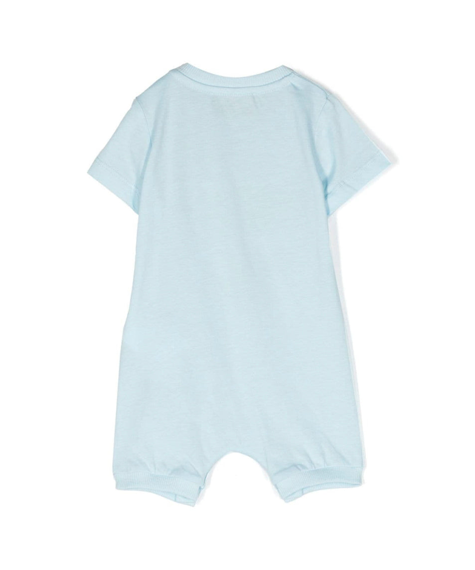 Moschino Kids Tutina Cielo con Stampa Teddy Bear per Neonati (retro)