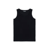 Dsquared2 Kids Canotta Nera a Costine per Bambini