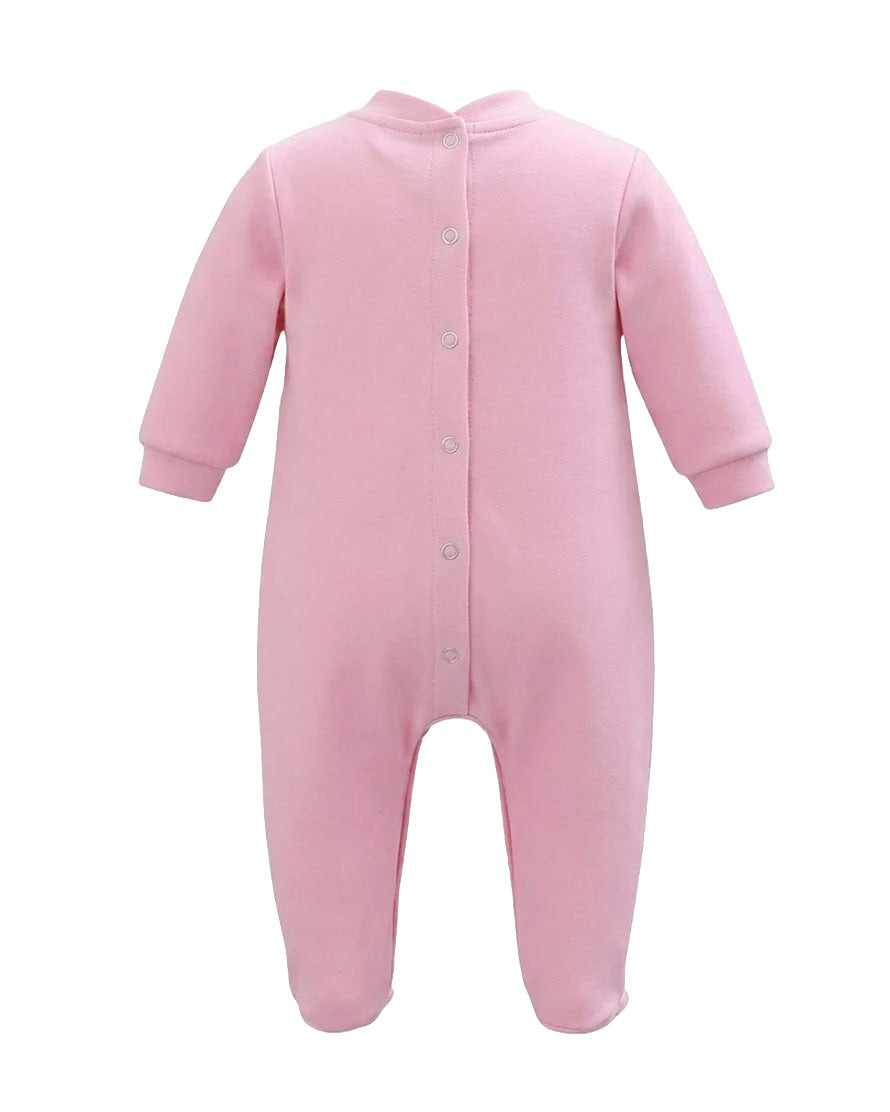 Gcds Kids Tutina Rosa con Banda Logata Panna per Neonate