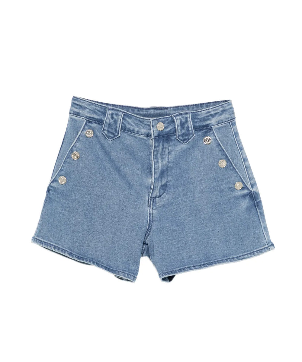 Twinset Kids Shorts in Denim per Bambine