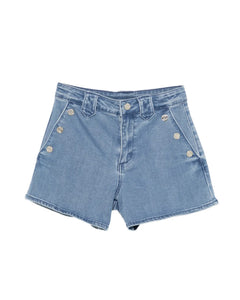Twinset Kids Shorts in Denim per Bambine